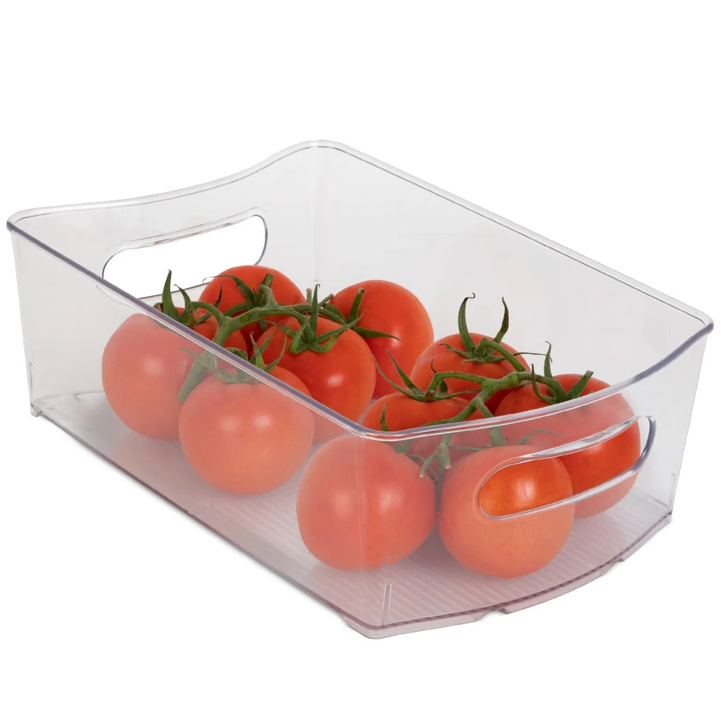 Clear Stackable Fridge Storage Bins (Set of 8)